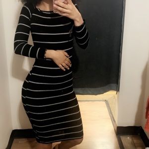 Windsor bodycon striped dress